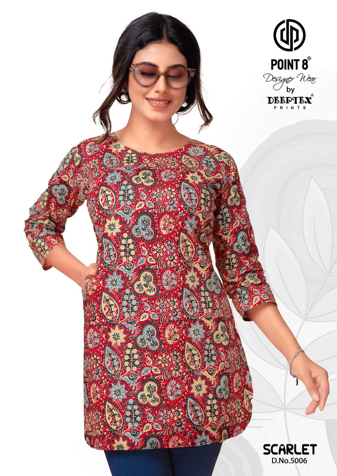 Scarlet Vol 5 By Deeptex Poplin Cotton Short Kurti Wholesale Shop In Surat